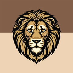 lion head vector illustration