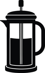 Obraz premium french press on white background.eps