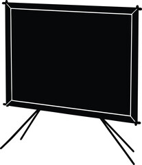 Naklejka premium green screen on white background.eps