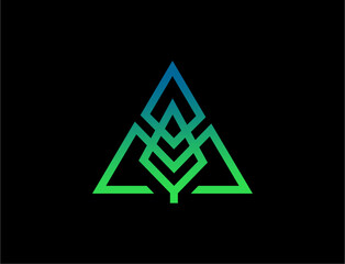 Abstract triangular design