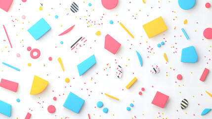 seamless background with confetti