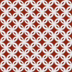seamless geometric pattern forming typical Javanese batik pattern in various colors