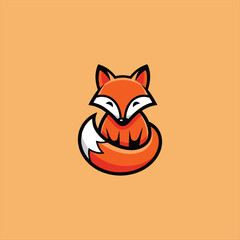 vector illustration of a fox logo