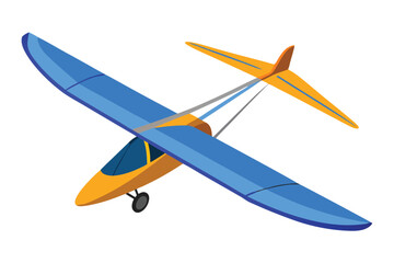 Charming Airplane Model Gliding Through the Air With a Vibrant Color Palette and a Touch of Whimsical Design