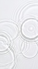 Subtle Water Ripple Effect Abstract Background with Circular Patterns and White Tones