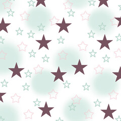 seamless pattern with stars