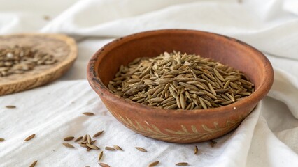 cumin seeds in a bowl