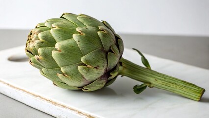 Obraz premium artichoke on a green background