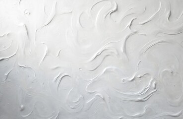 Fototapeta premium Abstract white textured background. Oil paint texture with grunge and rough structure. Modern art style, wall decor, design for advertising, interior projects, wallpaper.