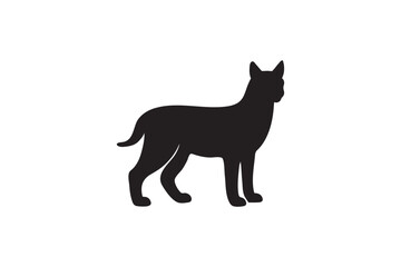 Obraz premium Lynx silhouette.