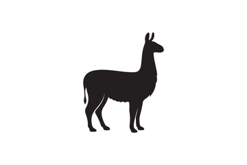 Fototapeta premium Llama silhouette.