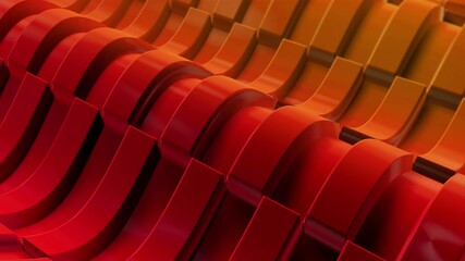 This stock motion graphic video of Abstract Red Purple Waves Loop with gentle overlapping curves on seamless loops