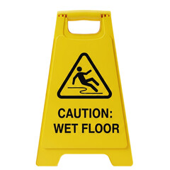 caution wet floor sign