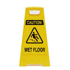 caution wet floor sign