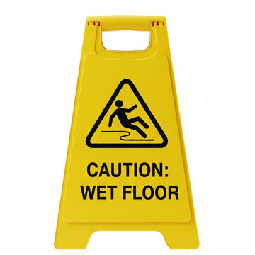 caution wet floor sign