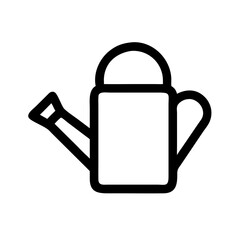 Obraz premium Simple watering can illustration. Gardening tool icon perfect for springtime design projects. Watering can image ideal for blogs, websites, and springtime themed projects.