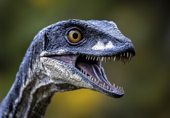 Megaraptor close-up, natural light, stock photo