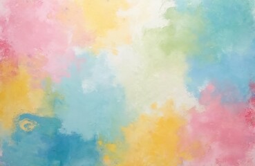Abstract pastel painting featuring blended brush strokes on canvas. Soft textures, watercolor style, vibrant pastel colours. Artistic design provides decorative background for print, decor,