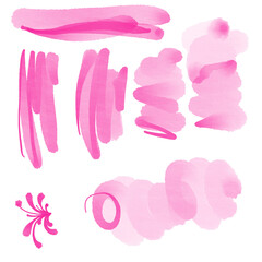hand-painted , abstract drawing, clipart frames