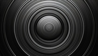 black and grey metallic circles abstract tech geometric background