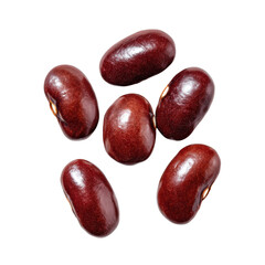 Obraz premium Red kidney beans arranged in a visually appealing composition. The image highlights the rich color and texture of the beans.
