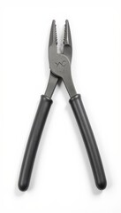Obraz premium isolated image of a pair of locking pliers in a closed position, centered with natural drop shadow.