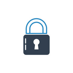 illustration vector graphic  of padlock logo