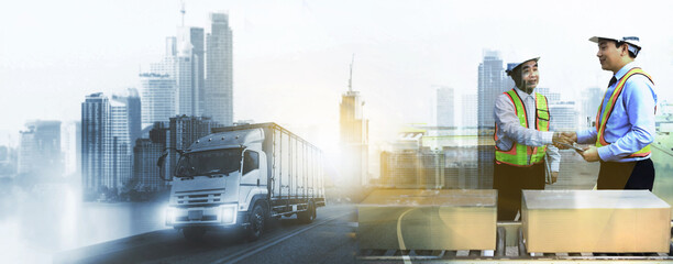 Logistics of international container cargo shipping