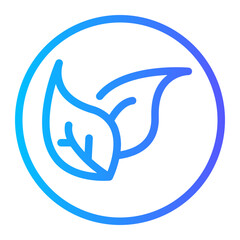 Obraz premium leaf circle icon