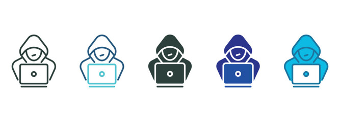 Hacking Icon Set Multiple Style Of