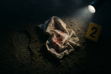 Bloody Rag &mdash; Abandoned Warehouse Crime Scene