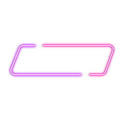 Neon Frame Button Text Box