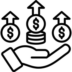 Competitive Advantage line icon