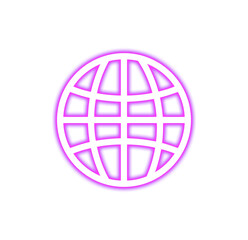 Neon Website Icon Illustration