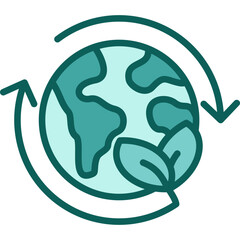 Sustainability solid icon