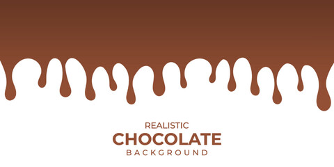 Vector Realistic Chocolate Background Wallpaper