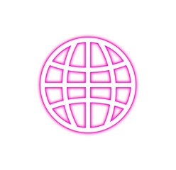 Neon Website Icon Illustration