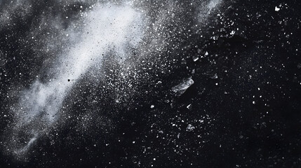 Obraz premium water drops on black background