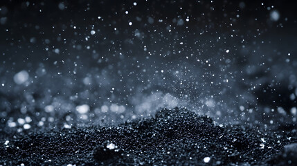 water drops on black background