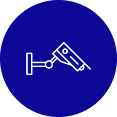 Cctv  Vector Line Pink Circle Icon Design