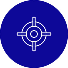 Target  Vector Line Pink Circle Icon Design