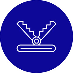 Trap  Vector Line Pink Circle Icon Design
