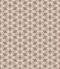 Seamless floral pattern with vintage gray flower illustration for textile design