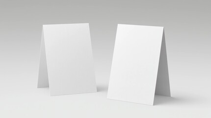 Mock up menu frame on table. 3D