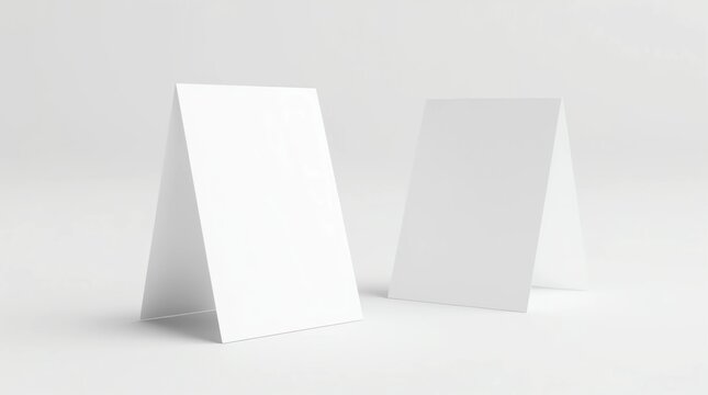 Mock up menu frame on table. 3D