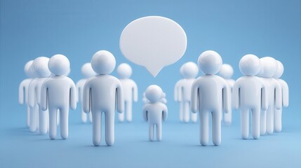 Group discussion stylized figures