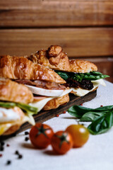 croissant grilled, sandwich photo life style
