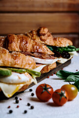 croissant grilled, sandwich photo life style