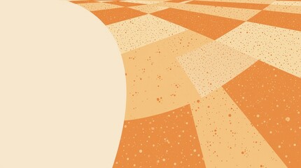 Abstract background, geometric shapes in orange and beige tones