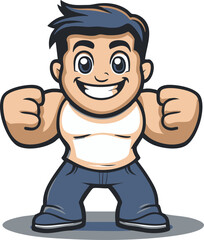 Obraz premium full-shot of a Fitness icon The background col